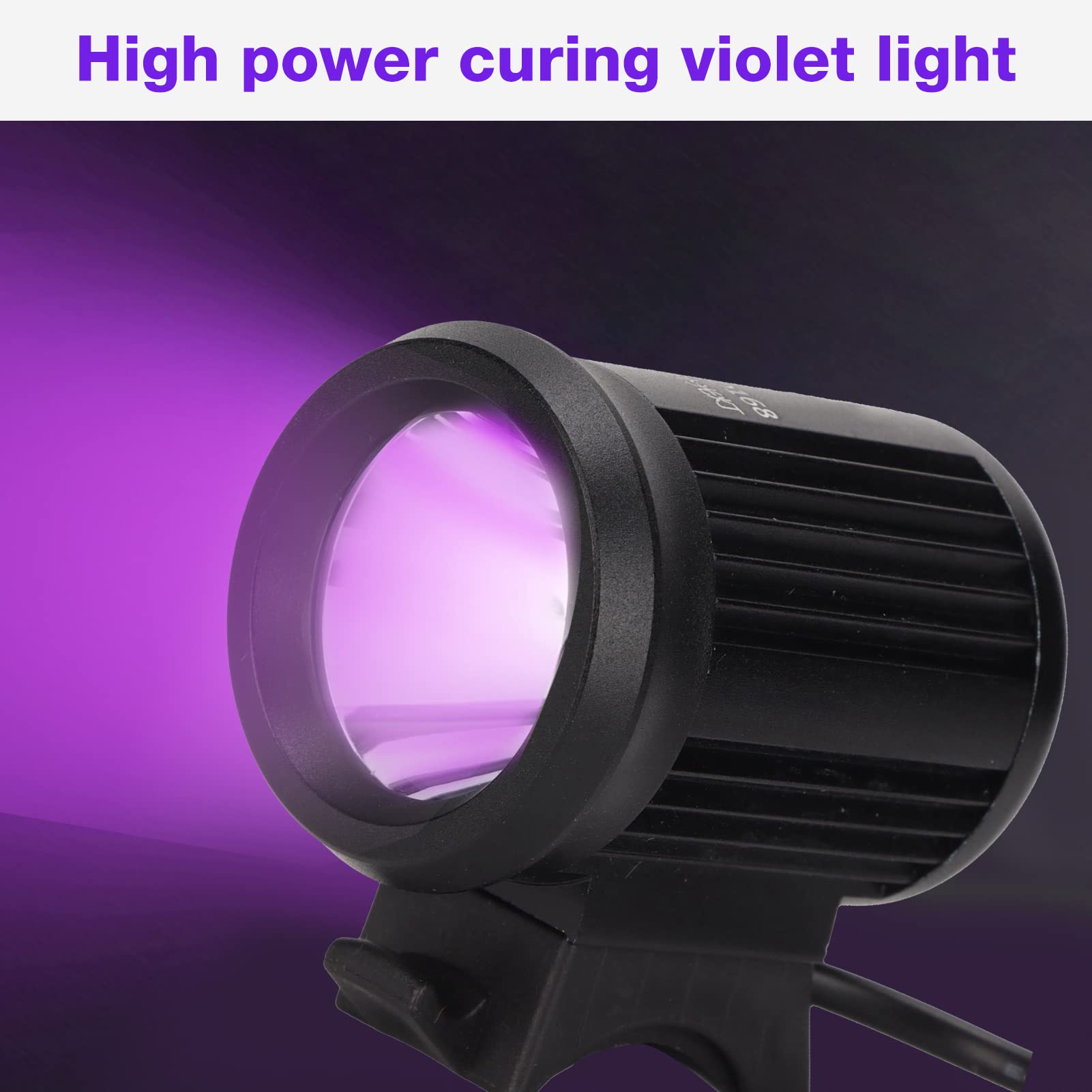 Lampe À Polymérisation De Colle Uv Usb 3W Uv, Lumière Led Violette Avec