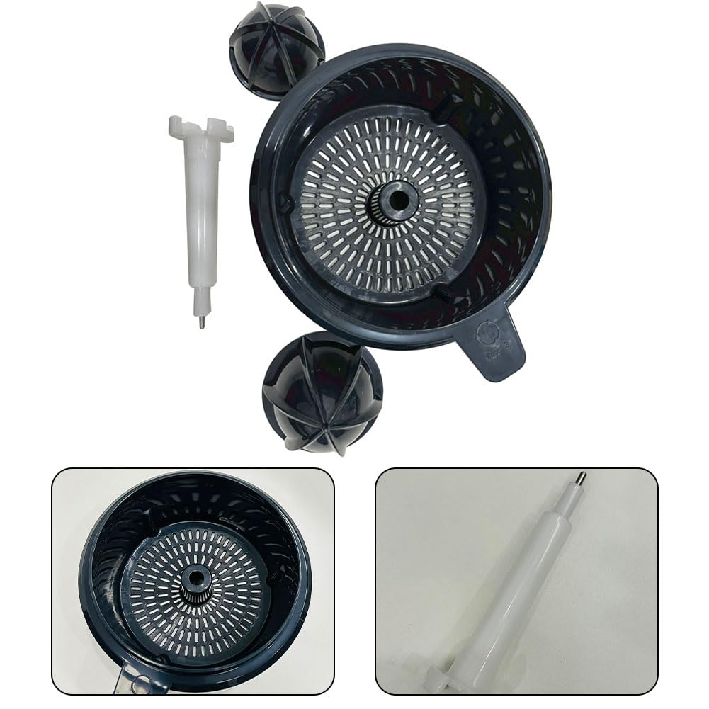 Juicing Set Attachment suitable for Thermomix TM5/TM6 Juicing Machine Part Plastic Strainers Basket compatible with Thermomix TM5/TM6 Juicing Set Attachment Juicer Replacement Parts