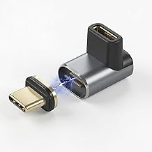 Magnetic USB C Adapter - Magnetic USB C Adapter 140W Fast Charging with 40Gbps High Speed Transmission Compatible with Laptops Tablets and Phones