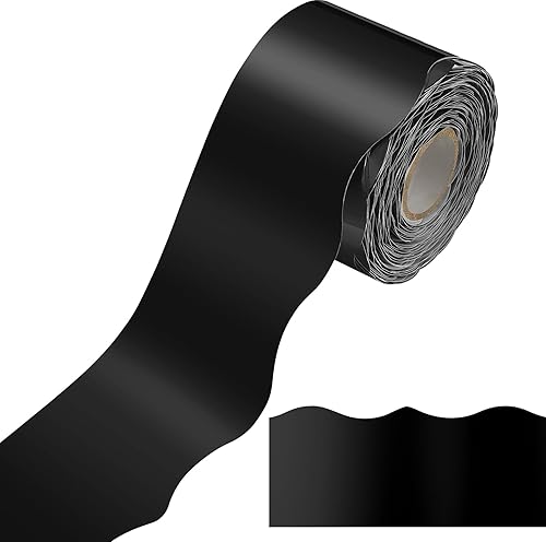 Ecally Bordes festoneados de 65.6 pies para tablón de anuncios, brillo de aula, decoración para tablón de anuncios festoneado, decoración para la