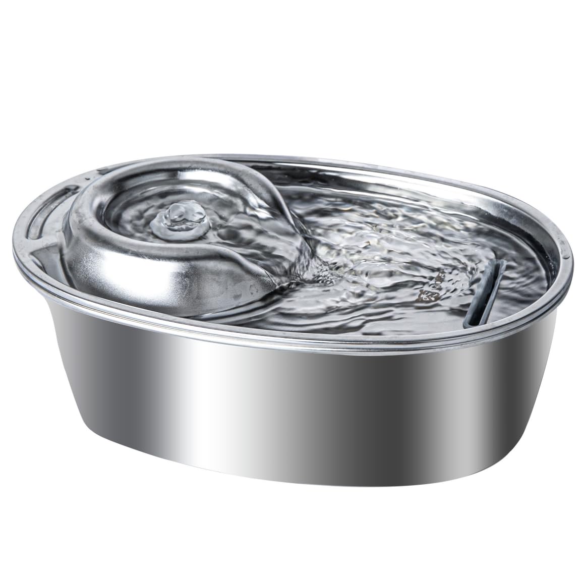 WOPET Cat Water Fountain Stainless Steel, 2.1L Cat Fountain for Drinking, F10 Pet Water Fountain for Cats Inside, Automatic Cat Water Dispenser Bowl (𝟮𝟬𝟮𝟰 𝗨𝗽𝗴𝗿𝗮𝗱𝗲)