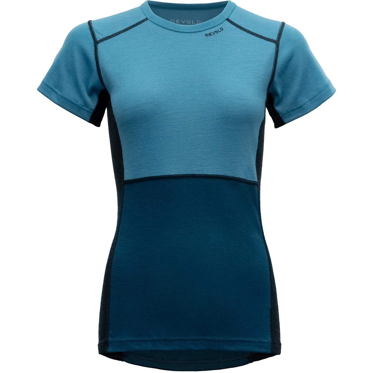 Devold Damen Lauparen Merino 190 T-Shirt, Moon-Ink-Flood