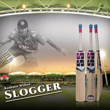 SS Slogger Kashmir Willow Cricket Bat with Bat Cover