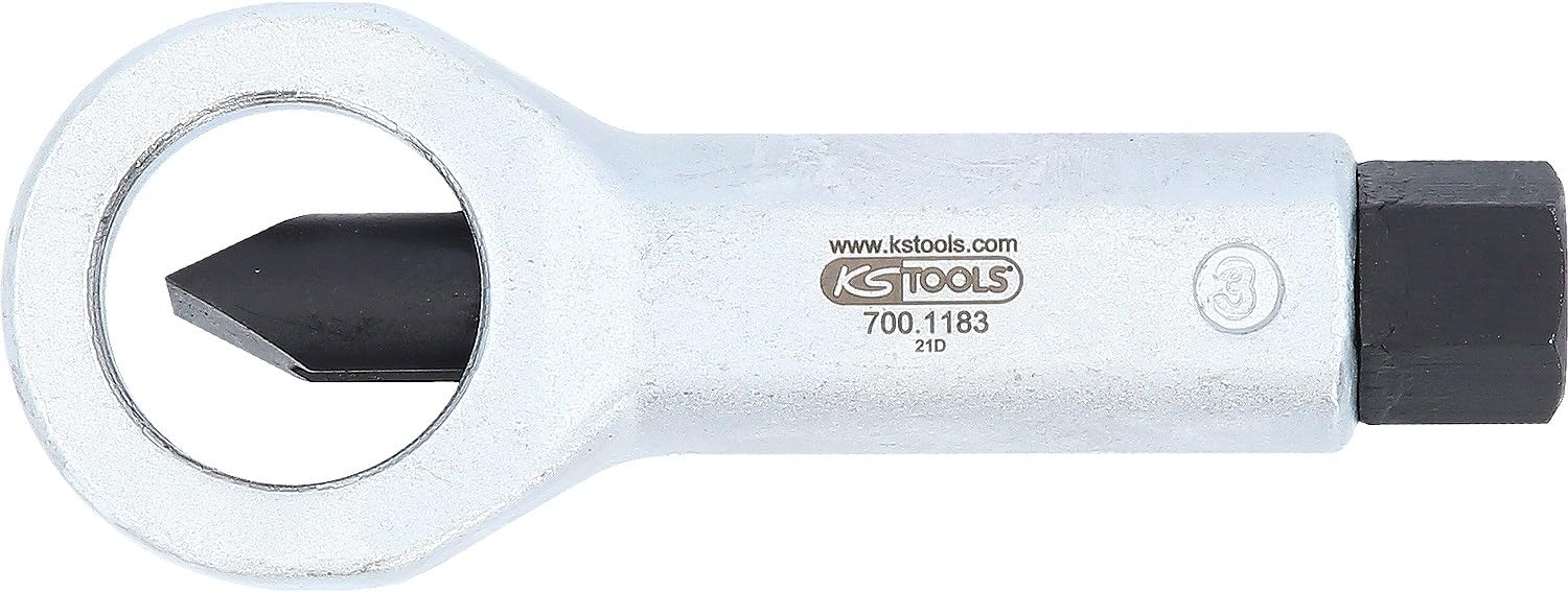KS TOOLS 700.1183 Casse écrous pour écrous 16-24 mm Noir/Gris
