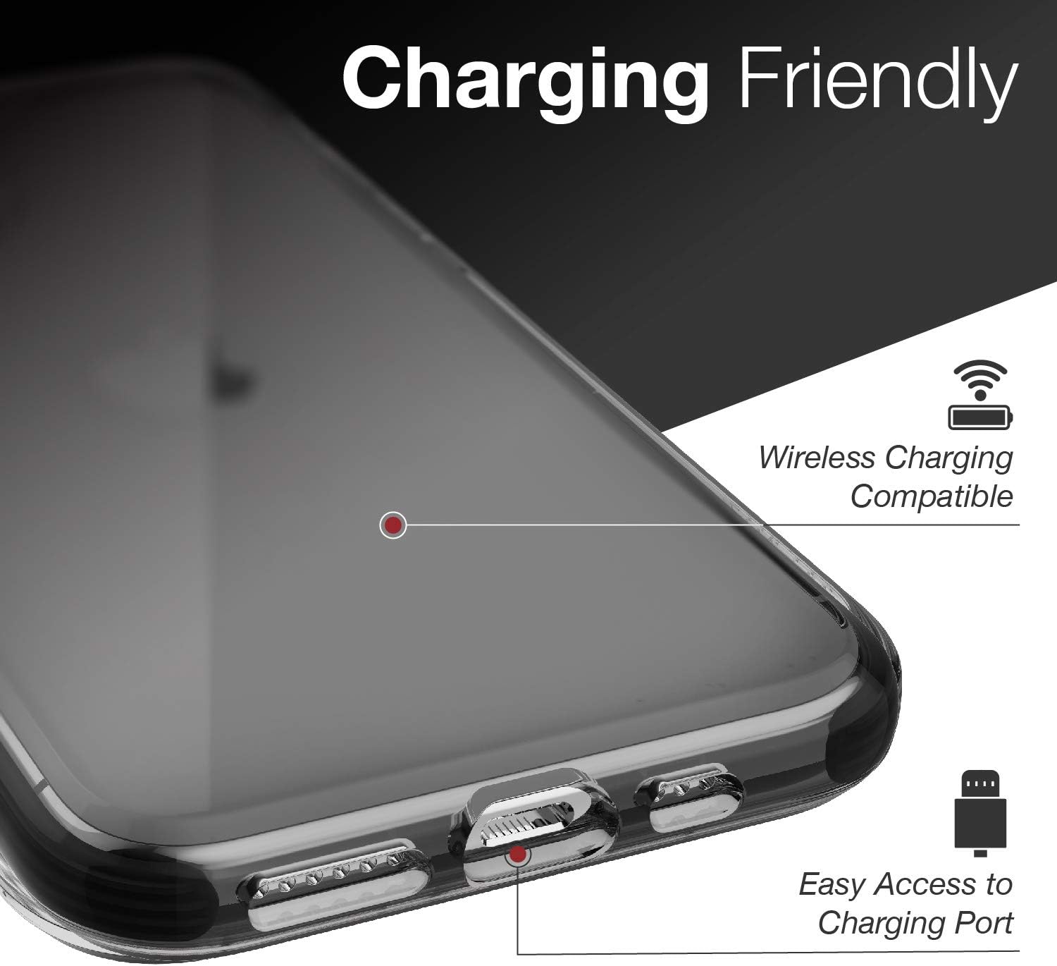 X-Doria Raptic Clear, Compatible with Apple iPhone 11 Pro (Formerly Clear) - Military Grade Drop Protection, Shock Protection, Clear Protective Case for Apple iPhone 11 Pro, Smoke