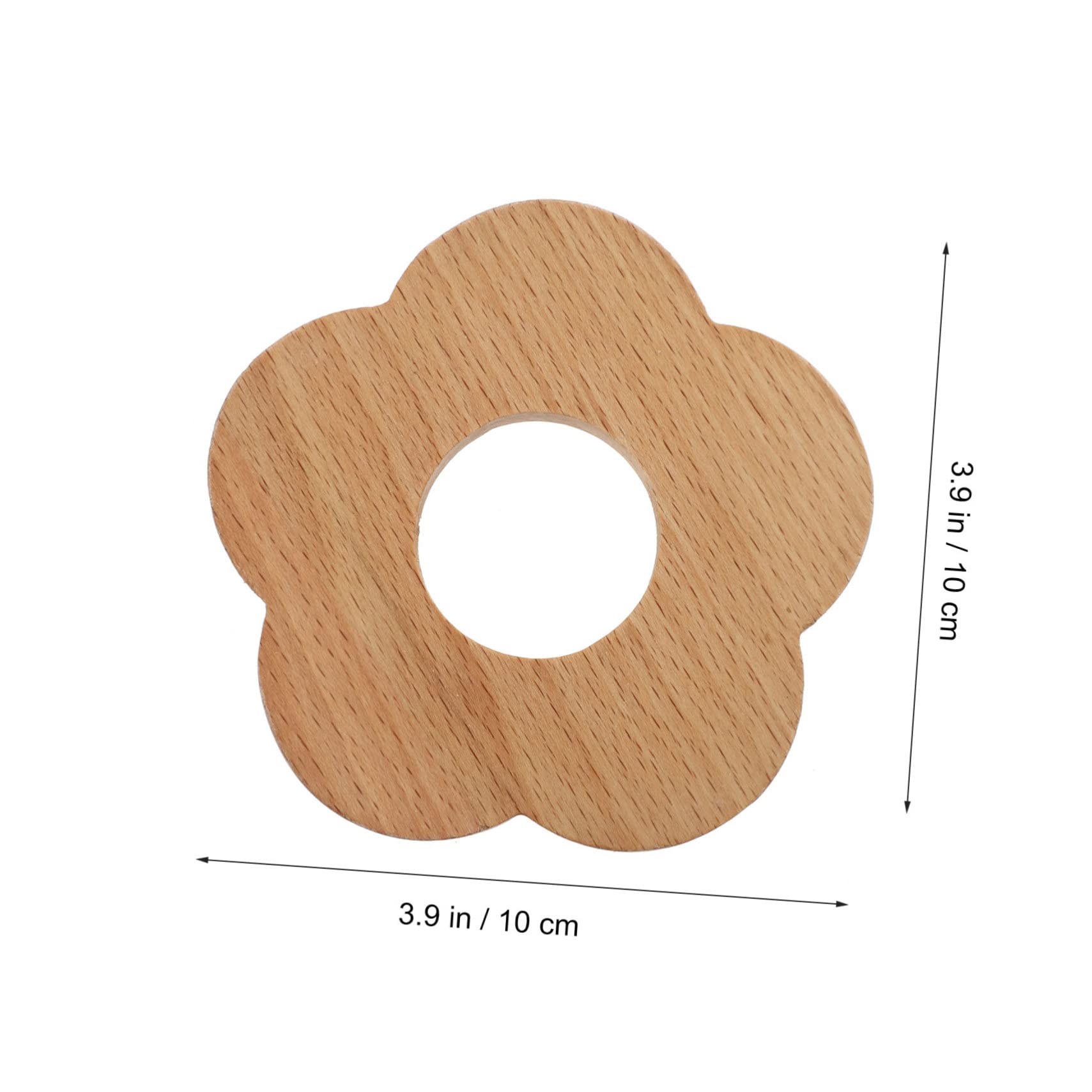 Holz Untersetzer in Khaki, Blumenförmig, für Gläser und Tassen