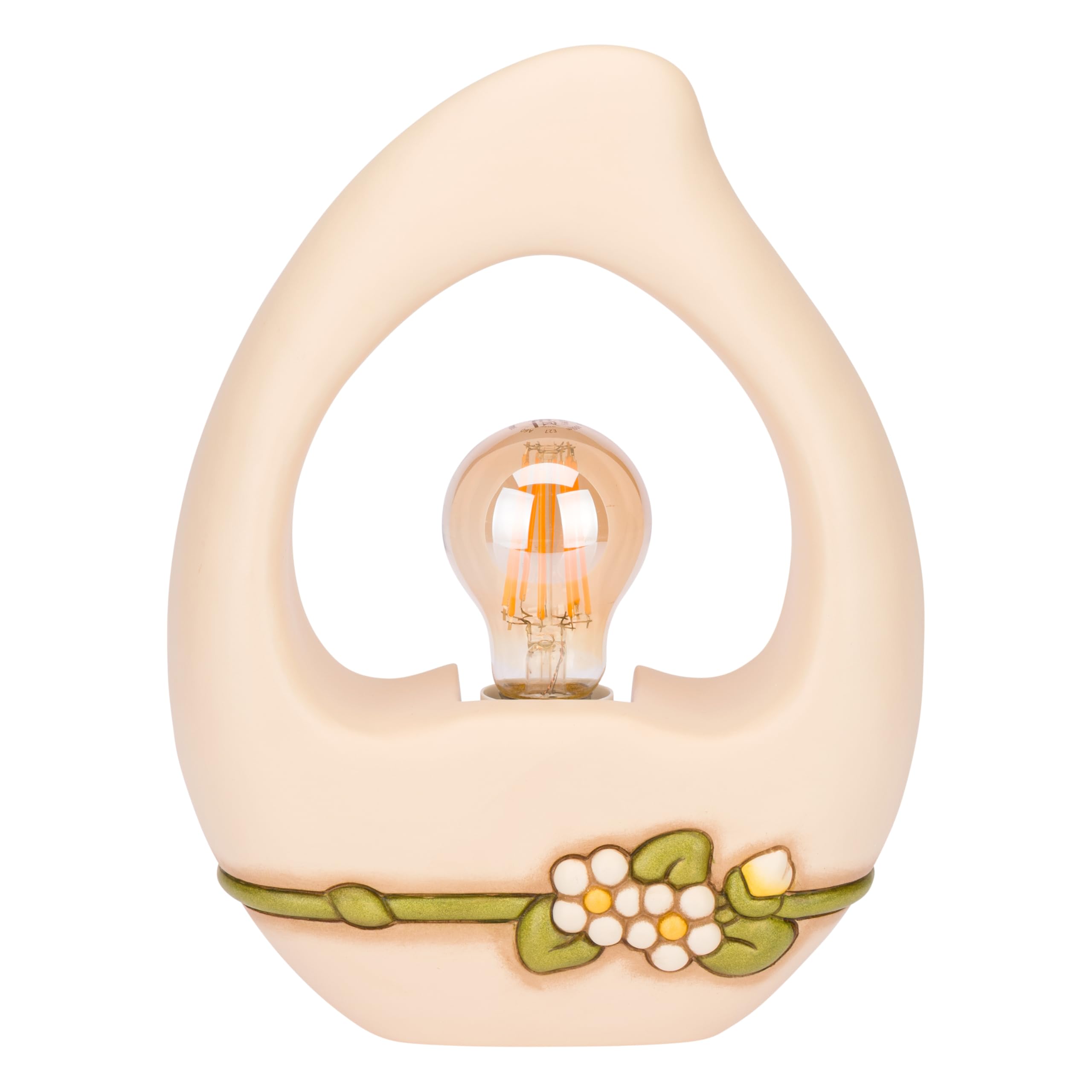 THUN - Lampa ceramiczna Country Bloom - 21,4 x 9 x 28,4 cm wys. - ceramiczna