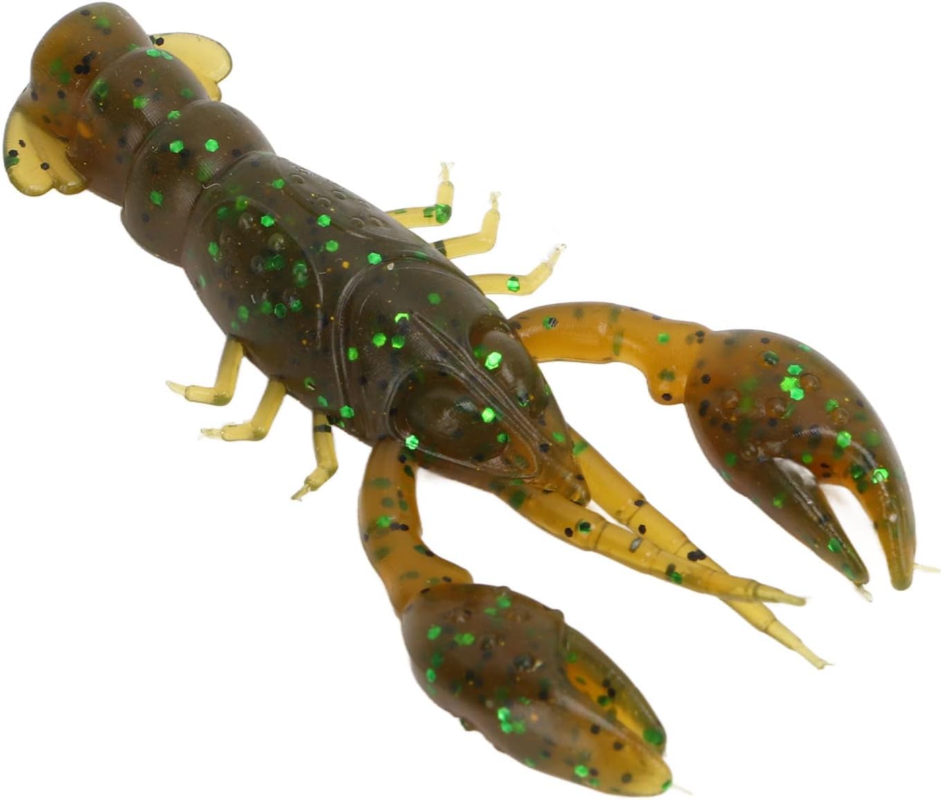 10pcs Soft Fishing Lure,Soft Fishing Lure Crawdad Bait PVC Shrimp Artificial Soft Lure Baits Soft Plastic Fishing Lures bass Lures for Bass Crawfish Lures Jig Head Kit