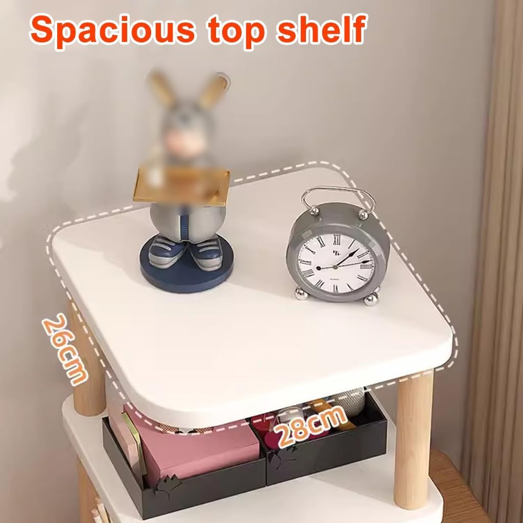 Vertical Triangle Bookshelf Cornor Storage Rack Multi-Tier Corner Cabinet Wooden for Living Room Bedroom,Organizer Shelves Unit, Freestanding Display (Original Wood 6 Tier)