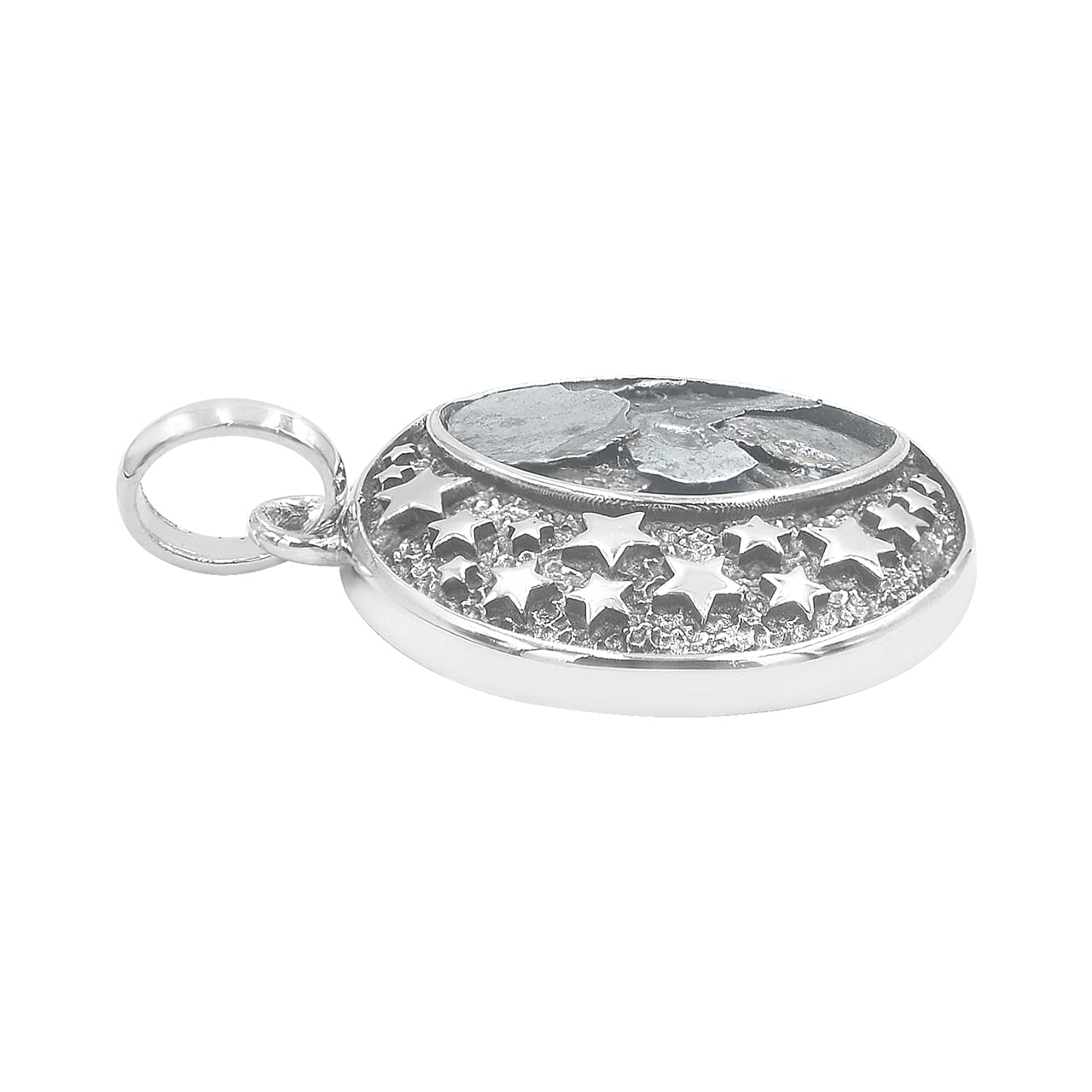 Starborn Campo del Cielo Meteorite Starfield Pendente in argento sterling