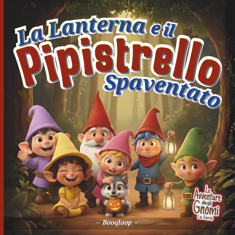La Lanterna e il Pipistrello Spaventato: Una Storia Illustrata Fantasy di Avventura, Coraggio e Amicizia con gli Gnomi, una Favola tra Atmosfere ... tocco di Halloween (Le Avventure degli Gnomi)