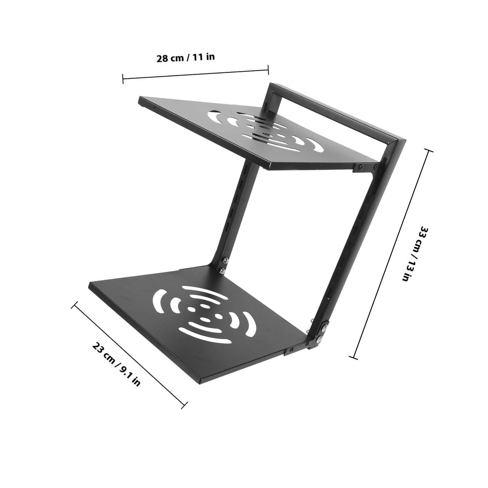 Estante Organizador de Ollas y Sartenes Diseño de Dos Portátil de Metal Negro Soporte Multifunción para Almacenamiento para