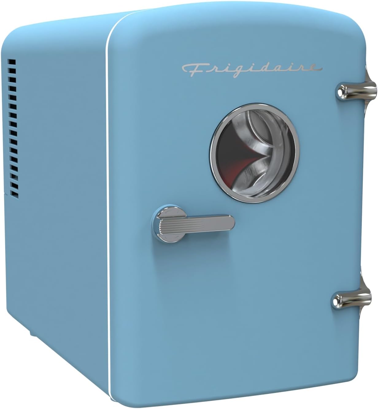 Frigidaire EFMIS175-BLUE Retro Extra Large Portable Mini Fridge with 9 Travel Cans, Blue