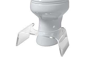 Squatty Potty Ghost Acrylic Toilet Stool, Less Strain and Time Spent on Toilet
