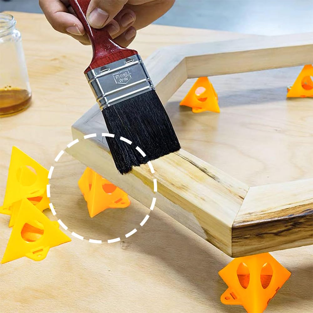 Supporte 250 Livres 50 Pièces Porte-peinture Pyramidal, Support Conique Avec Supports Réutilisables Bricolage