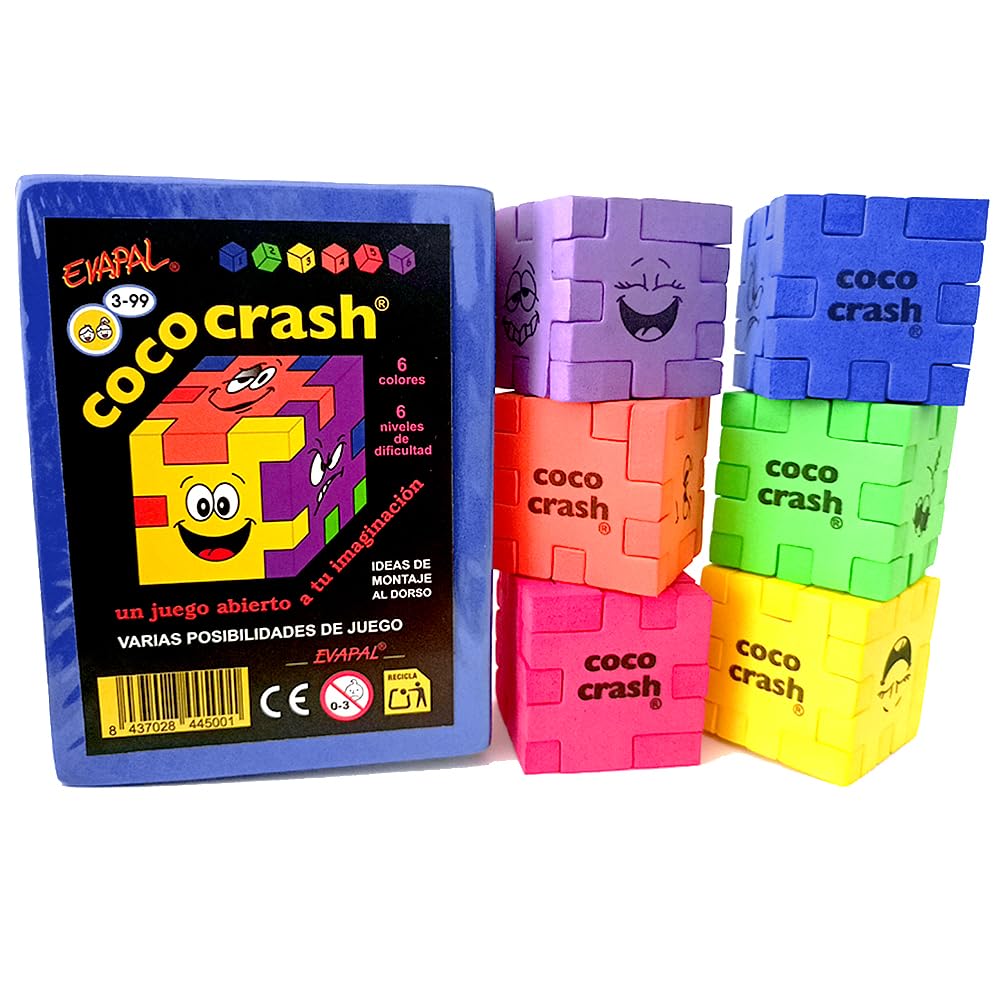 GCG UC GD04 4コン 38枚セット COCOCRASH - Set de 6 Puzzles 3D Cubo de Goma EVA, 6 Niveles de