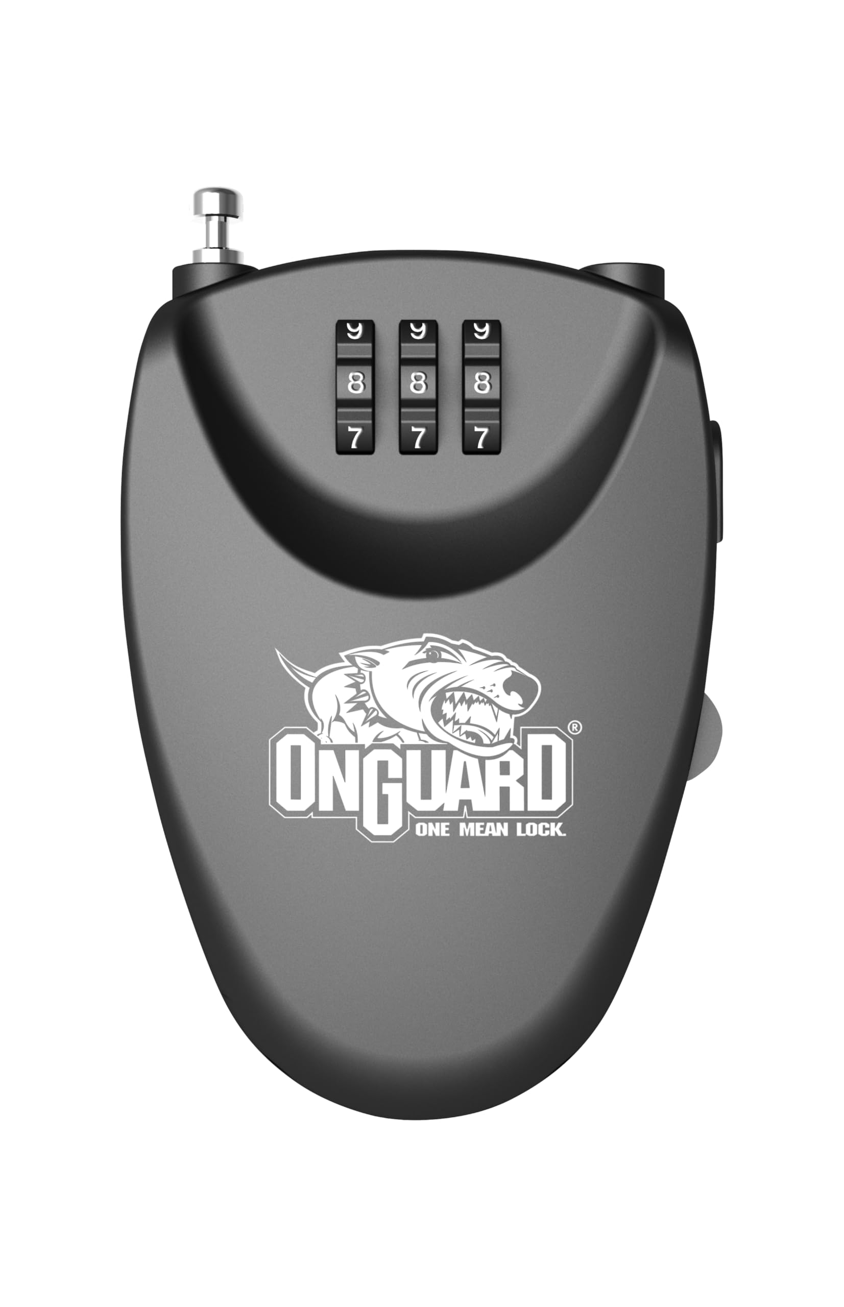 Onguard Black/Silver Terrier Roller Combo Cable Lock 60 X 1.6Mm Small