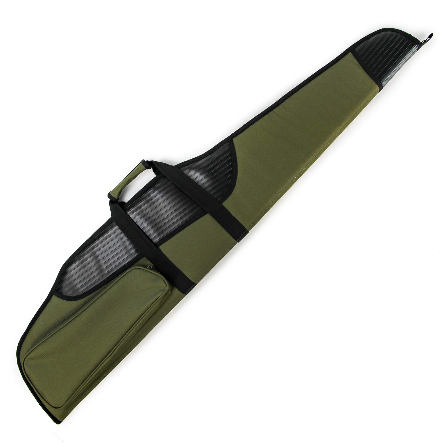GUGULUZA Funda para Carabina, Acolchada Bolsa de Transporte con Correa de Hombro Ajustable para Rifle Armas, Verde 130cm