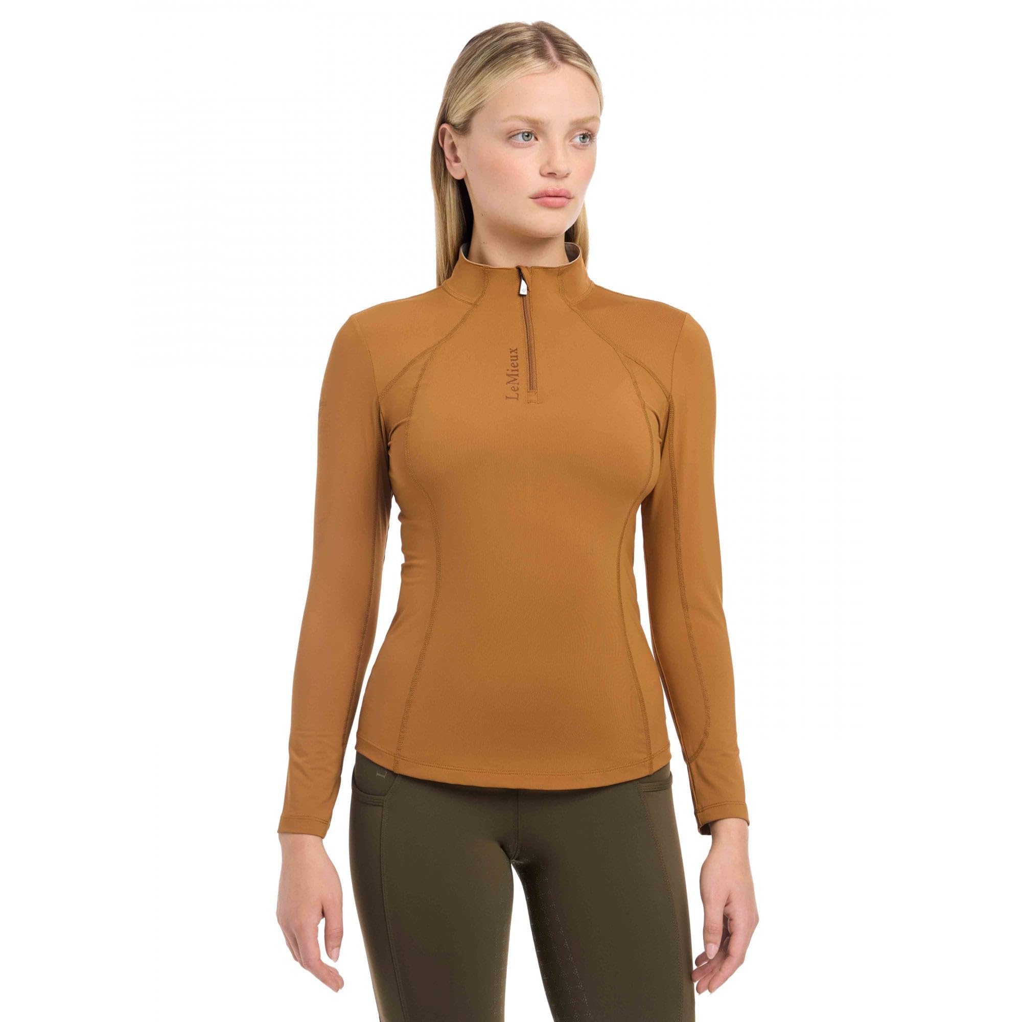 Lemieux Women's Ginger Base Layer - Sweat Wicking Fabric - Breathable Vented Under Arms - 360 Stretch - 50+ Uv Protection - Ultra Soft Seam - Flat Lock Stitching - Uk12
