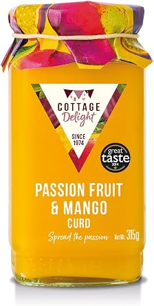 Cottage Delight Passion Fruit & Mango Curd, 315 gram