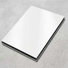 AtHaus® Aluminium Composite Panel 3 mm - Colour White - Cut to Measure - Weatherproof Aluminium Plate, Durable & Stable - Individual Sizes for Indoor & Outdoor Use - 1400 x 600 mm