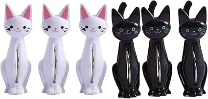 Amazon Co Jp 4pcs漫画猫プラスチックフォトクリップカワイイ洗濯バサミかわいい防風洗濯バサミビーチタオル食品シーリングクリップ家庭用便利で魅力的 ホーム キッチン