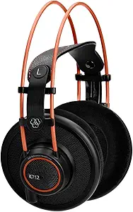 AKG Pro Audio K712 PRO Over-Ear Open Reference Studio Headphones, Black, 4.76 x 7.83 x 4.45 inches (2458X00140)