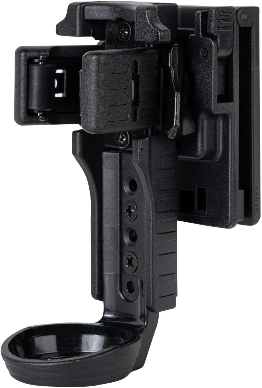 TACNEX Quick Release OC/Mace Spray Holder w/Duty Belt/MOLLE Vest Rotatable Clip MK4 Canister Holster Tactical Pepper Spray Carry Case fit 1.5" Diameter OC Can for Police Leo Security Military