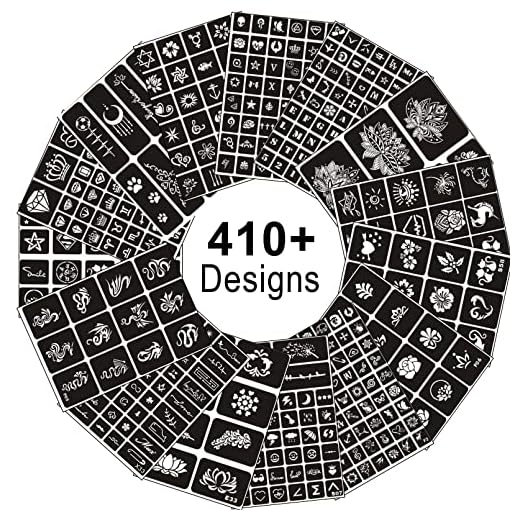 Reusable Henna Tattoo Stencils Kit