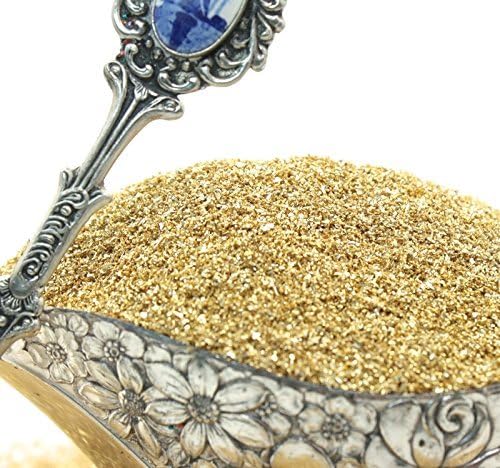 Gold Imported German Glass Glitter - One Pound - Fine 90 Grit (Most Popular Grain Size) Sparkly Glass Glitter - 311-9-007