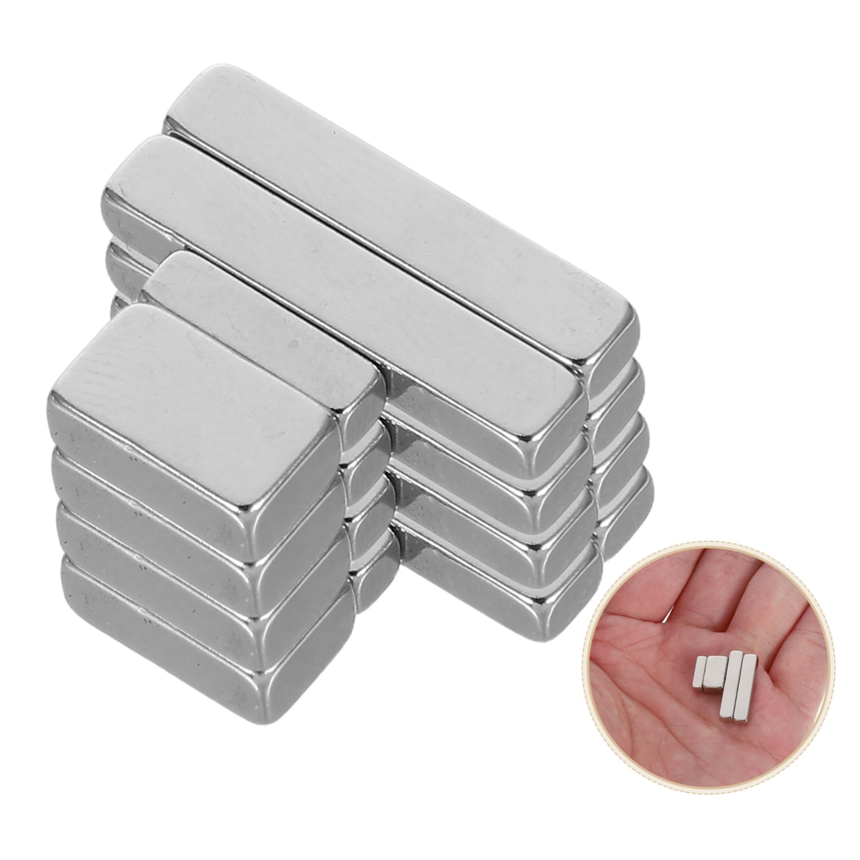 Beaupretty 20 Juegos imán de uñas herramientas imanes magnético ultravioleta Herramienta magnética de esmalte de uñas imán de esmalte de uñas de gel tipo ojo de gato imán para uñas Silver