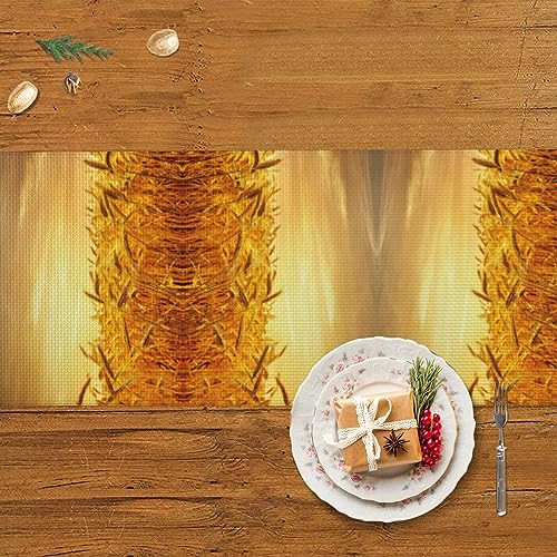 Décoration de table macramé champêtre pour mariage et buffet de fête avec pompons - 6
