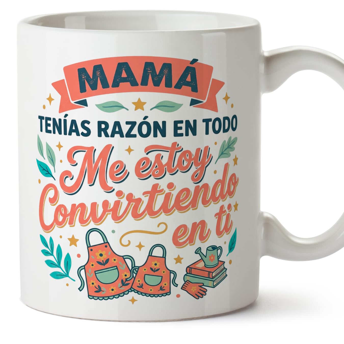 MUGFFINS Taza mamá con frase Para el mundo eres una madre pero para la familia eres el mundo en Español | regalo madre | 330 Ml 11 oz | Idea original para regalar | progenitores v1 — view 49