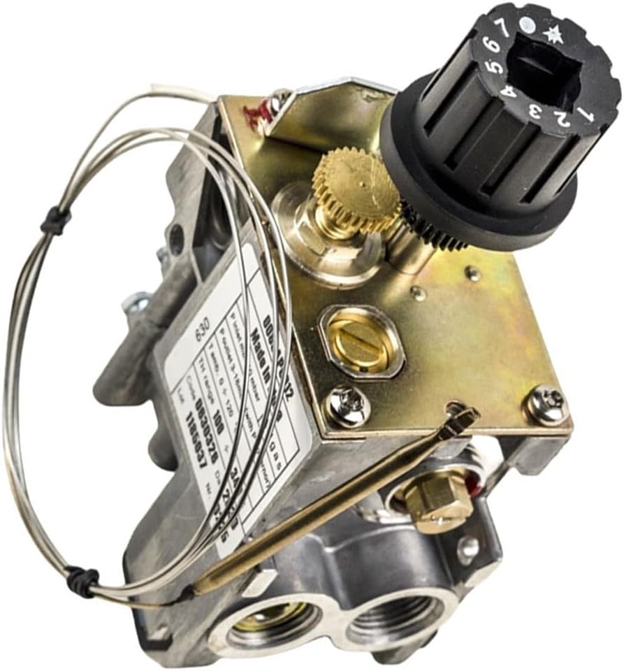 Gas Valve, 630 Gas Temperature Control Valve with Stainless Steel Probe, 100-340℃ Range, for ALPHA/BIFRONTE/DELTA/GAMMA/OMEGA Series Gas Fryer, Steam Oven, Cooking Gas Appliance