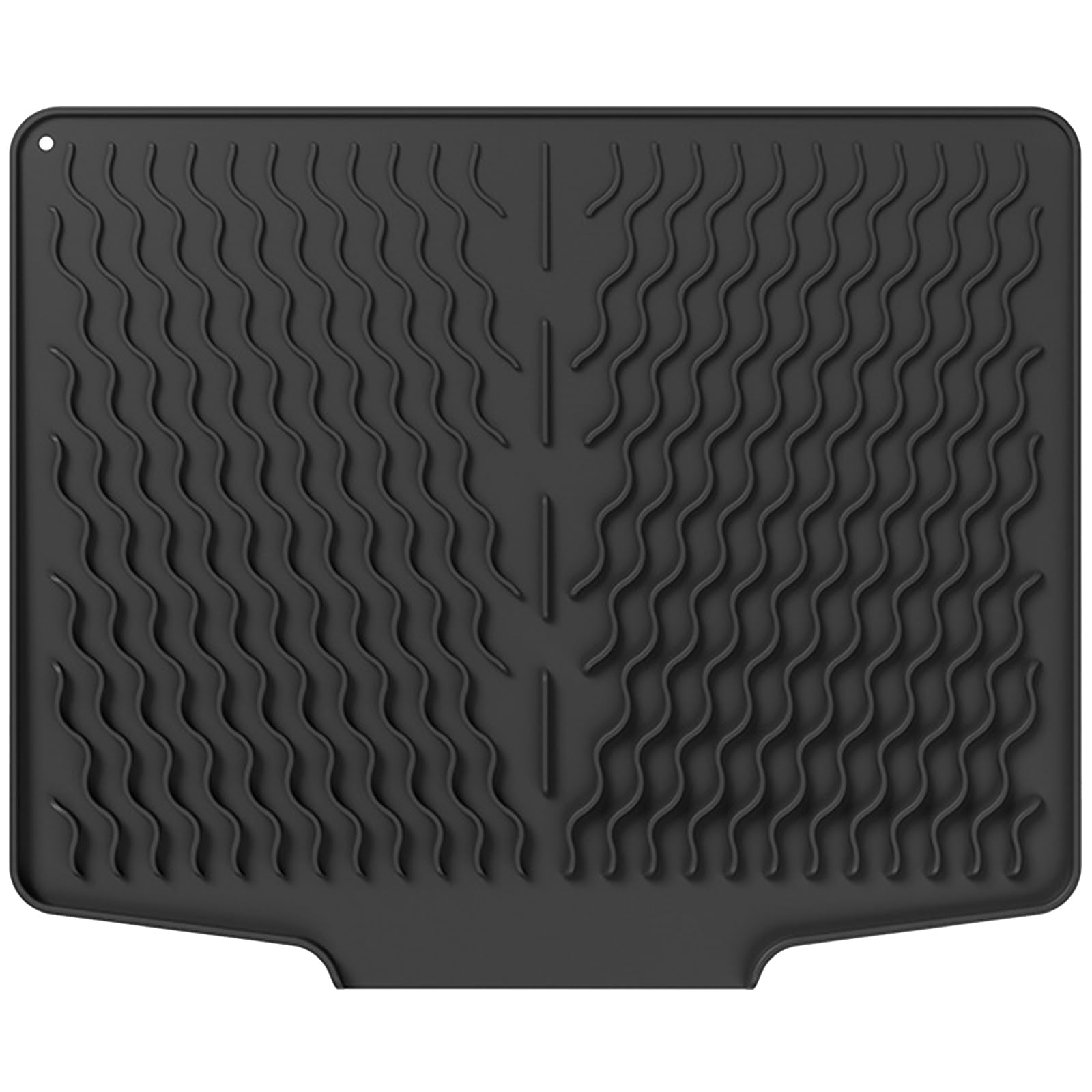 yanwuwa Sloped Silicone Drainage Pad for Kitchen Sink Utensils Drying Rack Counter Protector Organiser Silicone Rack Replacement