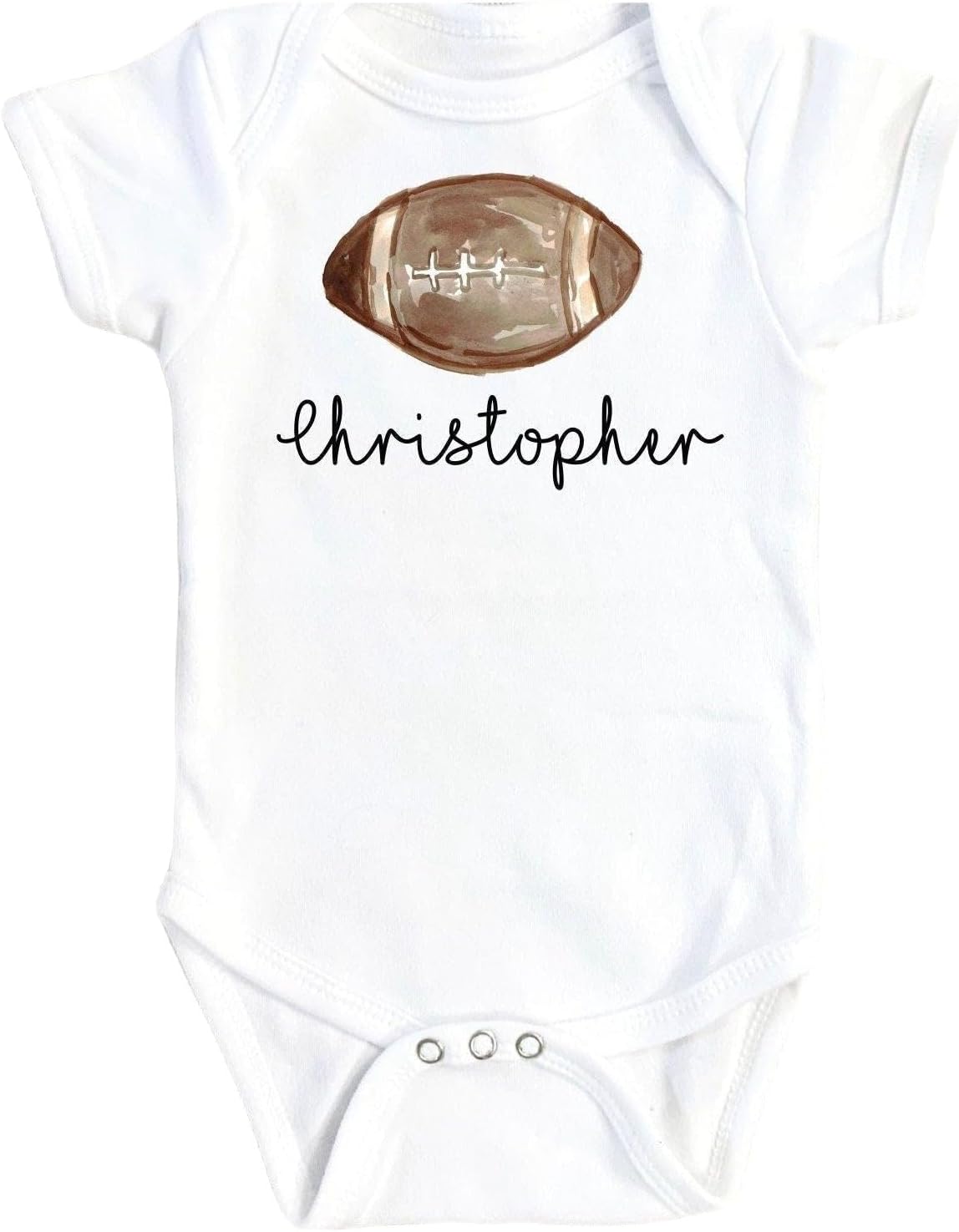 Football Baby Boys Girls Clothes Infant Romper Bodysuit One-Piece Funny Cute born Infant Outfit 3 (Size: 3-6M Short Sleeve)