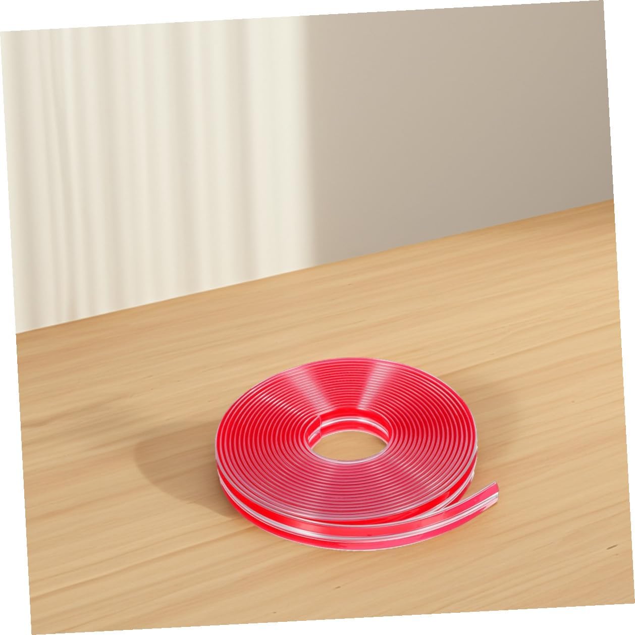 Abaodam Proofing Edge Corner Guards, Soft Protective Furniture Corner Bumpers with Adhesive Tape, 20mm Width 5m Strip with 4 Right-Angle Covers for Tables and Safety