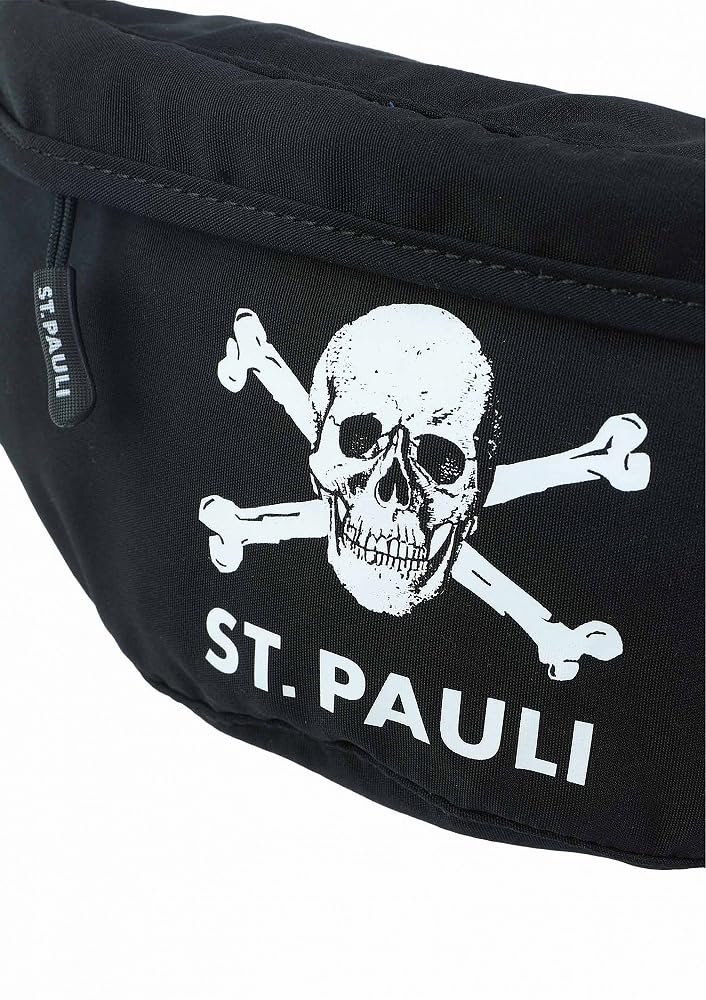 FC St. Pauli - Totenkopf - Bauchtasche schwarz 18 x 26 x 14 cm