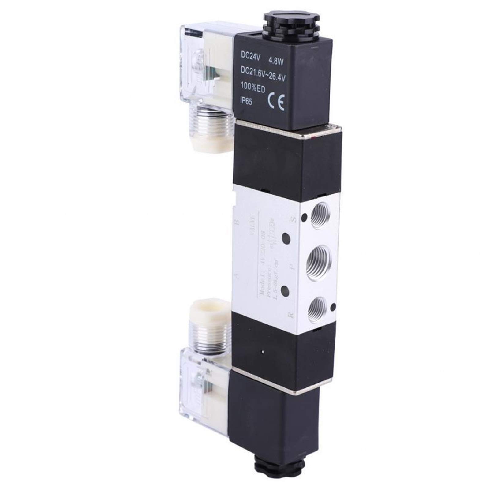 Électrovanne pneumatique 4V220-08 DC 24V à 5 voies et 2 positions