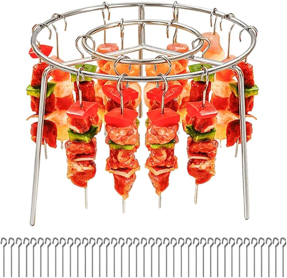 Stainless Steel Air Fryer Skewer Rack, Air Fryer Roasting Rack (36 Steel skewers)