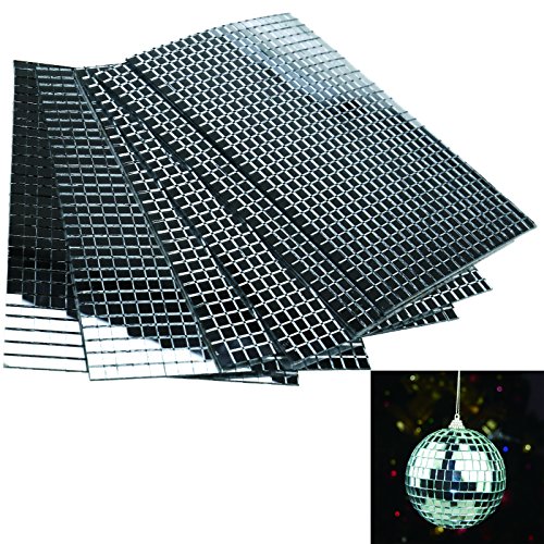 Láminas mini cristales reales autoadhesivas cuadrados