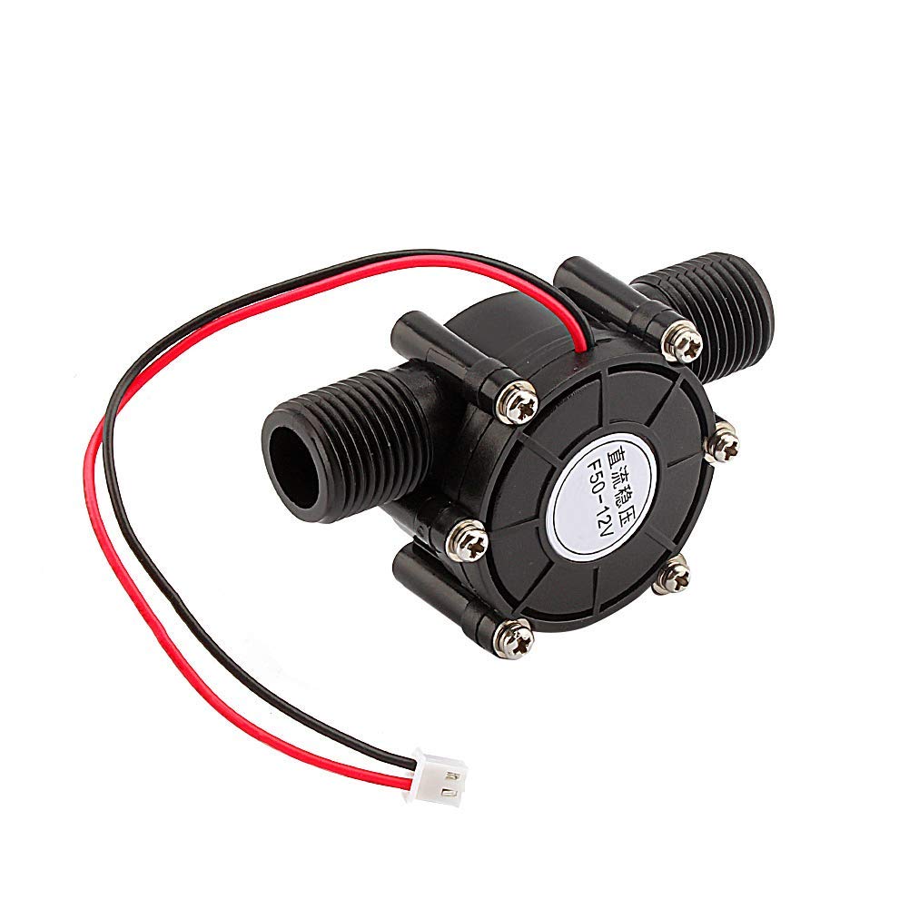 Générateur de Turbine à Eau DC Eau, DC 12V 10W -Turbine hydraulique Générateur d'eau Générateur de Turbine Hydroélectrique Outil de d'eau pour Tuyau D'arrosage de
