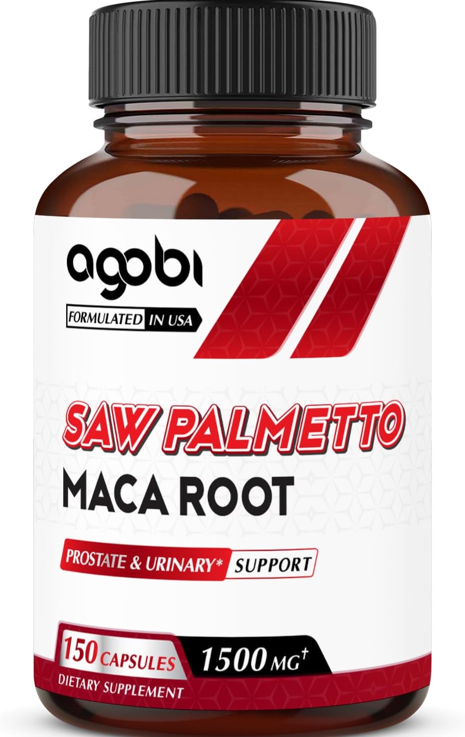 agobi 1500mg Saw Palmetto Supplement with Maca Root High