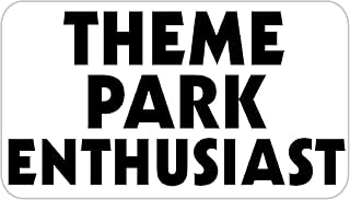 Theme Park Enthusiast - 25 Stickers Pack 2.25 x 1.25 inches