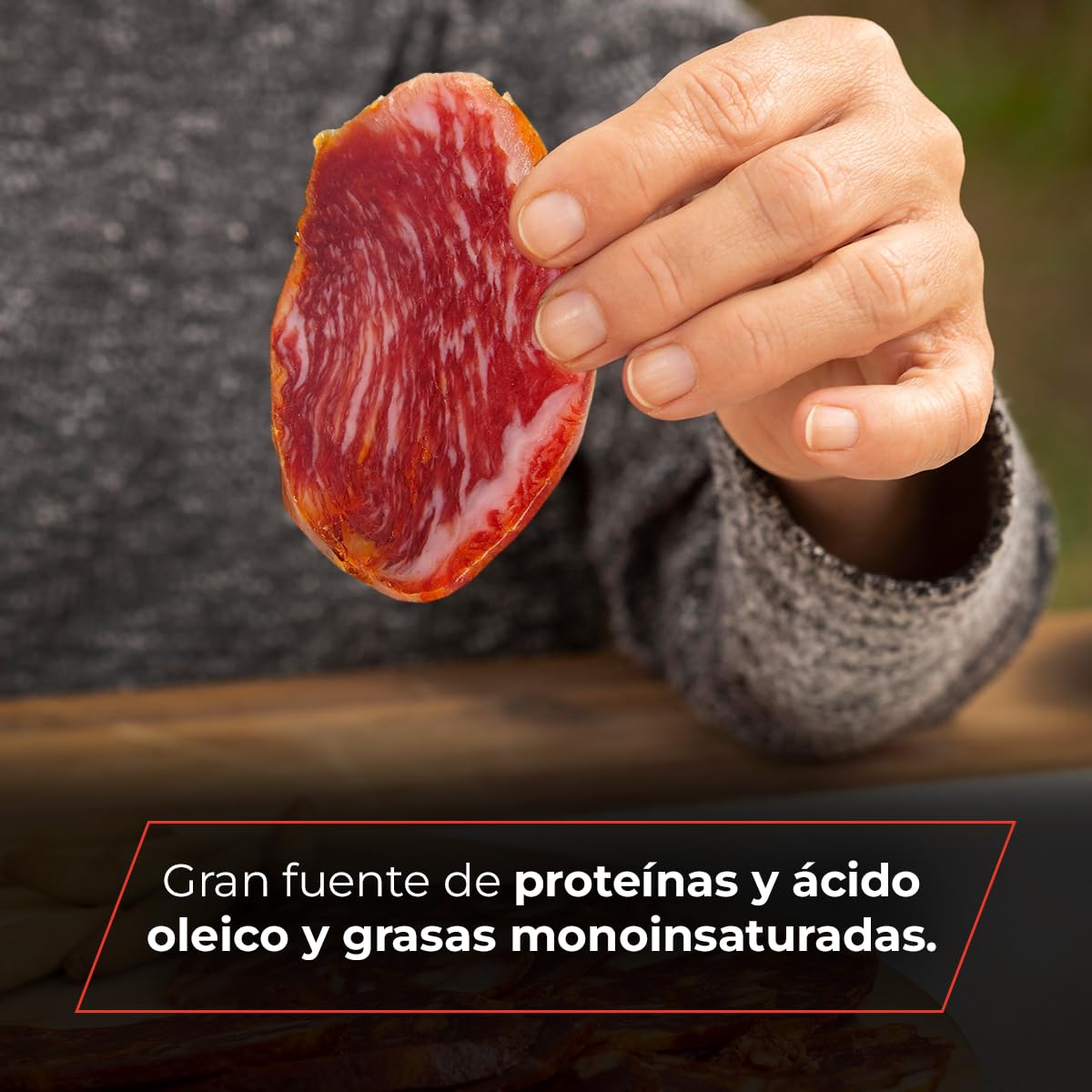 Lomo de Cebo Ibérico Raza 50% Ibérica Certificado - Elaboración Tradicional - Curación Natural - Envasado al Vacío - Pieza de 450-500 g - Nieto Martín