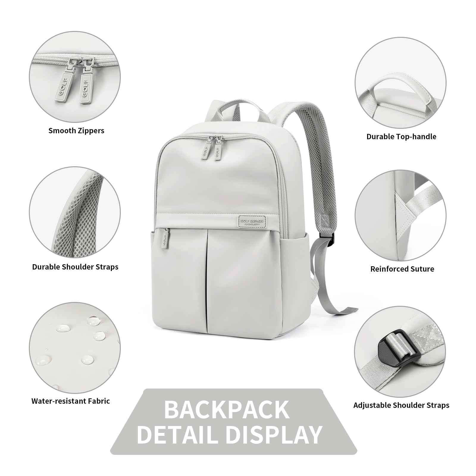 GOLF SUPAGS Zaino per Laptop per Donna Zaino Casual da Lavoro Viaggio per Insegnante Dottore Infermiera Borsa per Laptop