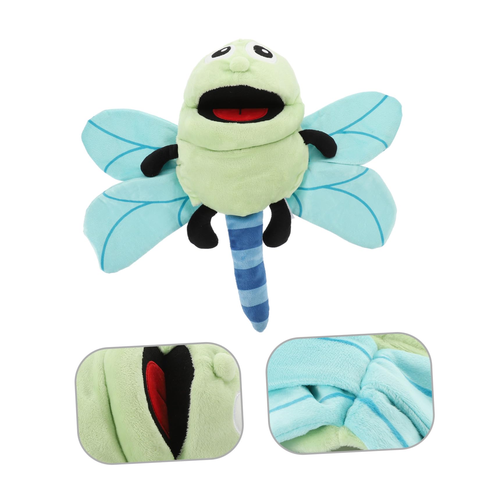 Marioneta de Mano de Libélula de Peluche para Niños, 1