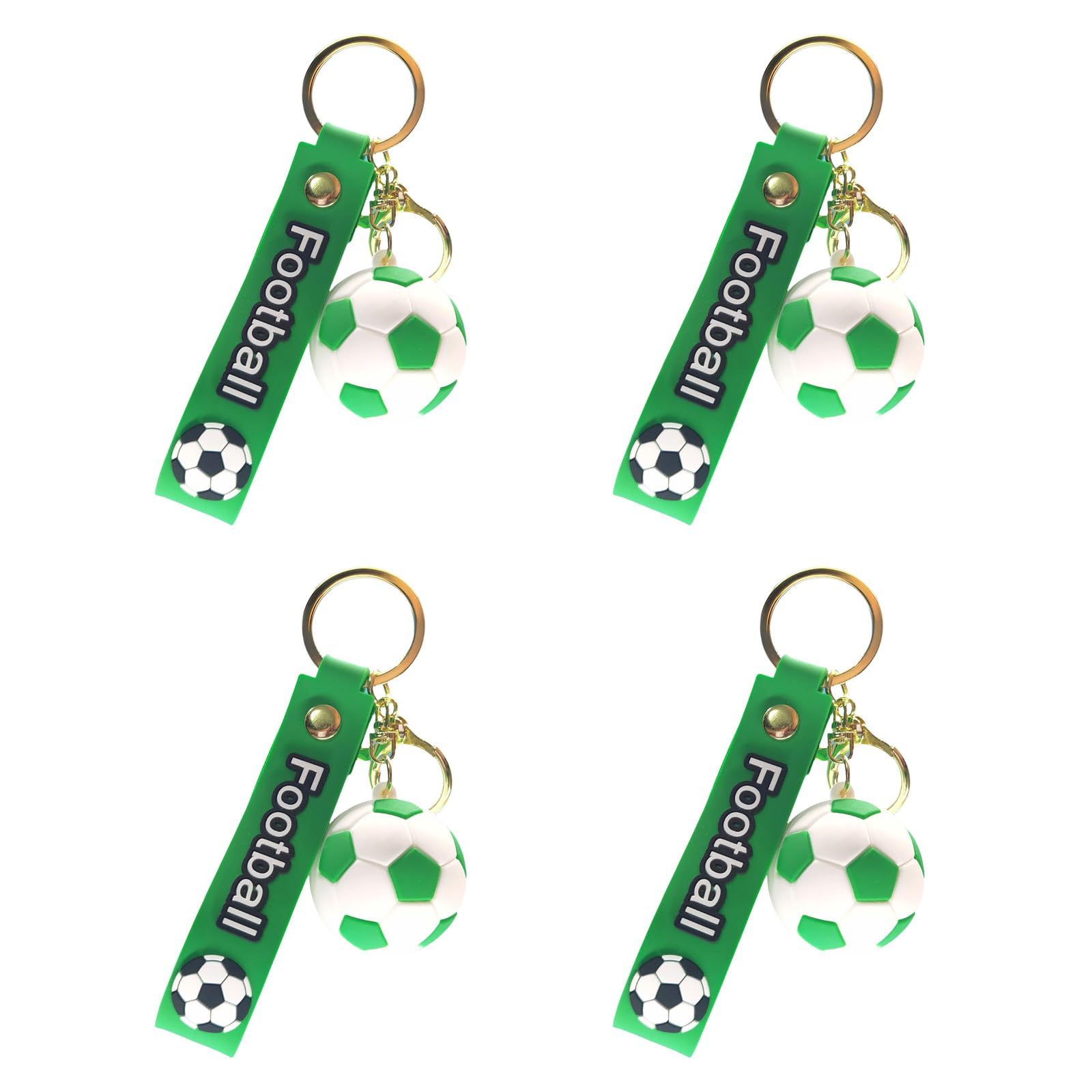 OSNIYAW Shape Keychain Set of 4 Ideal for Party Decor Sports Enthusiasts Football Keyring
