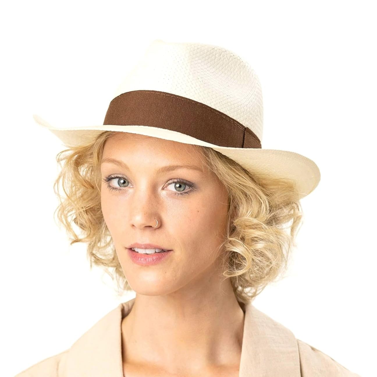 LIPODO Palermo Kapelusz Fedora Wyprodukowano we Wloszech Unisex Wiosna Lato