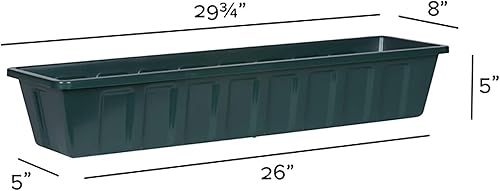 Miniatura 10 de Novelty Poly-Pro Jardinera de plástico para flores , Caja de flor, 36 - pulgadas